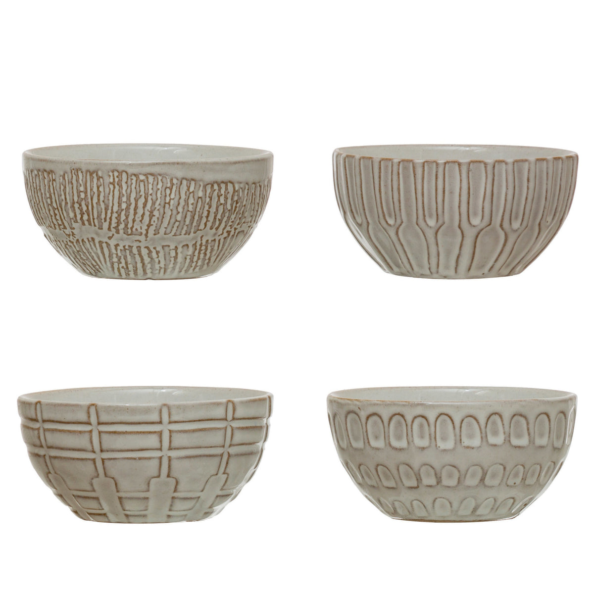 Set bowls cerámica relieve