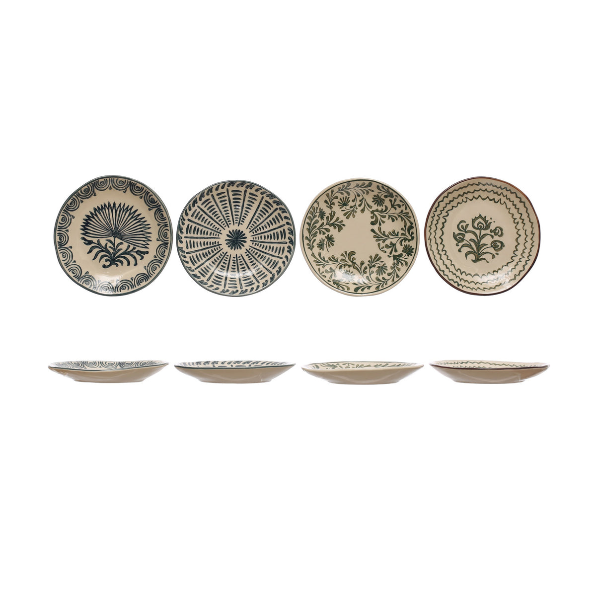 Set platos cerámica botánicos