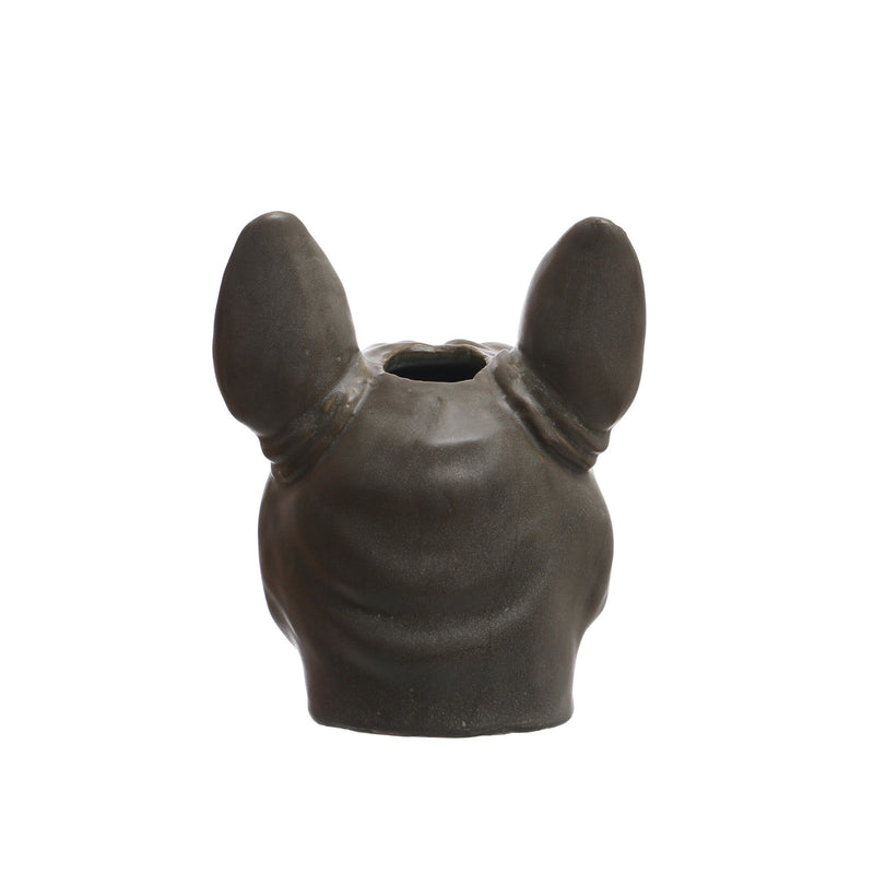 Jarrón bulldog francés cerámica