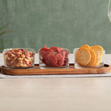 Set aperitivo vidrio madera