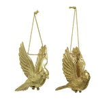 Set pajaritos dorados colgantes