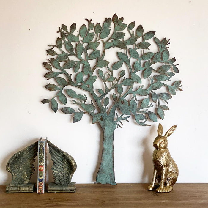Árbol mural turquesa