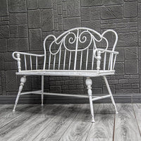Banqueta fierro envejecida