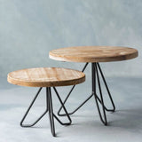 Pedestal madera fierro