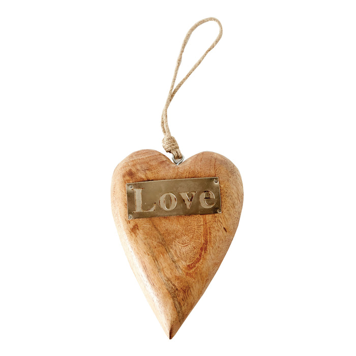 Corazón madera Love