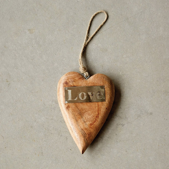 Corazón madera Love