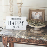 Letrero enlozado Happy Place