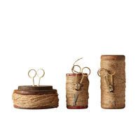 Set carretes yute y tijera
