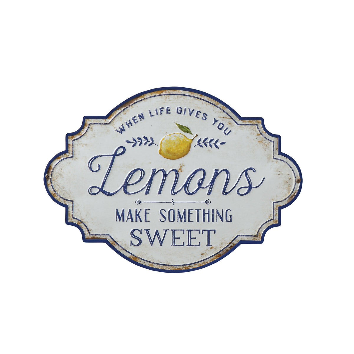 Letrero metálico limones