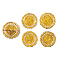 Posavasos fibra mostaza