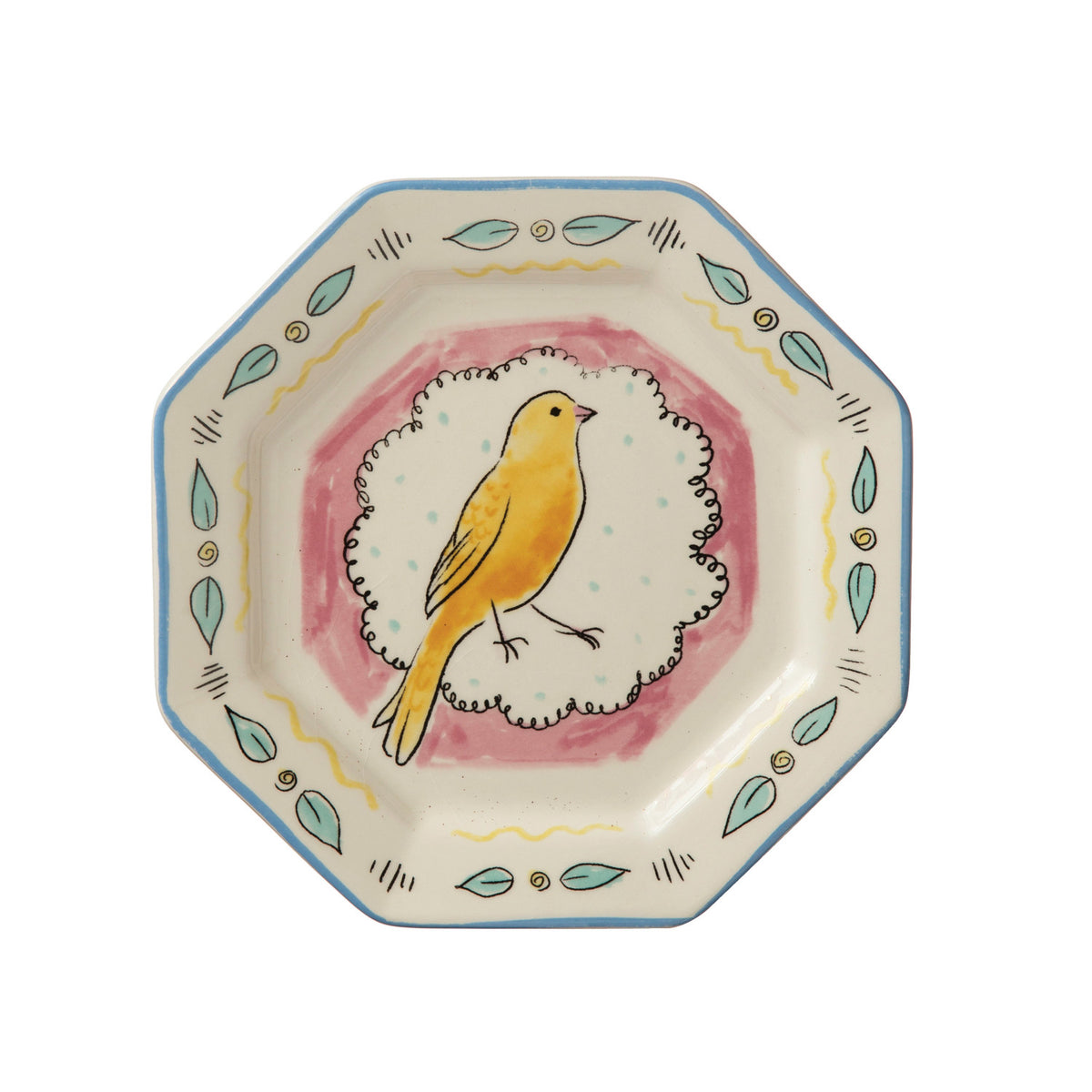 Plato decorativo pajaritos