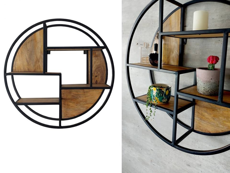 Repisa circular madera